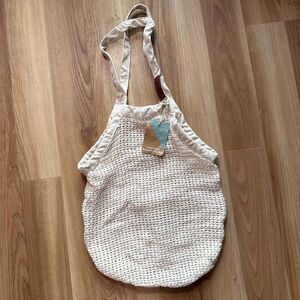 Sand Cloud Organic Cotton Woven Reusable Net Market Beach Bag Tote - Natural
